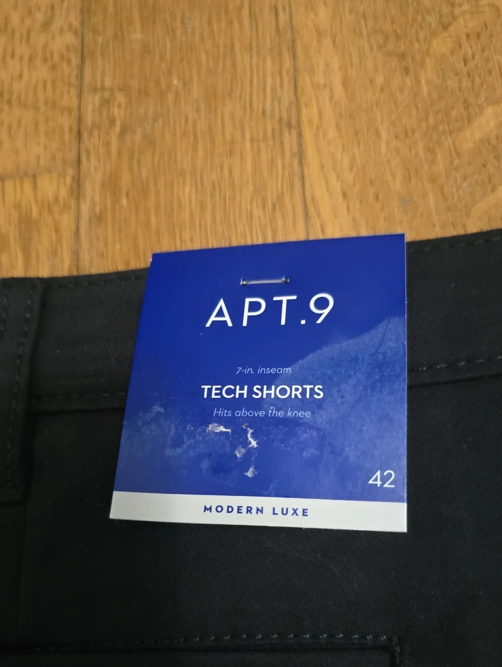 APT. 9 BRAND MEN'S BIG & TALL BLACK SHORTS SIZE 42 SLIM